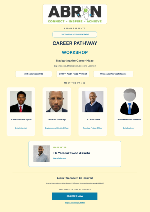 ABReN Career Pathway Workshop – Meet the Panel!